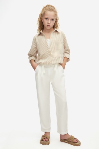 Nk Kids 58315 Kız Çocuk Ekru Florına Pantolon Ekru