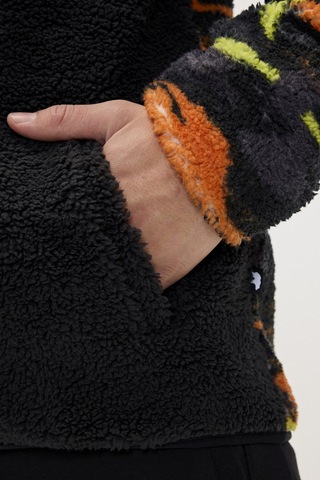 Bad Bear Vernon Siyah Erkek Full-zip Polar Sweatshirt Siyah