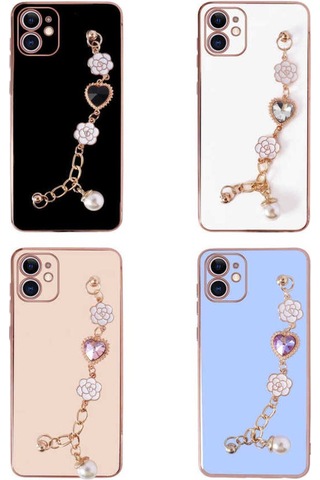 Apple iPhone Uyumlu 12 El Tutamaçlı Kamera Korumalı Csk Zore Taka Silikon Kılıf mor