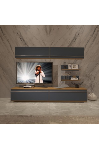 Decoraktiv Eko 5 Mdf Std Tv Ünitesi Tv Sehpası Pera - Antrasit