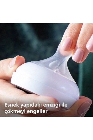 2'li Biberon Emziği Seti, 4 Numara, Bebekler İçin Rahat Kullanım