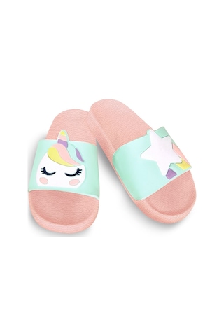 Denokids Unicorn Kız Çocuk Terlik Çok Renkli