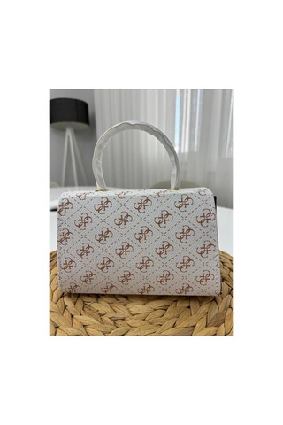 Store Kadın Mini Şık Ve Casual El Ve Omuz Çantası Beyazkahve