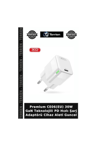 Premium Ce06 Eu 30w Gan Teknolojili Pd Hızlı Şarj Adaptörü Cihaz Aleti Guncel