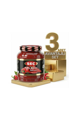 Seç Tatlı Biber Salçası 3x1600 Gr