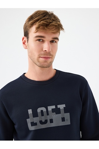 LOFT Regular Fit Erkek Sweatshirt Lf2041178 Q1.v1 Koyu Lacivert