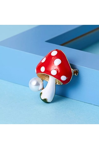 Villovatik Amanita Broş 176966042 Kırmızı