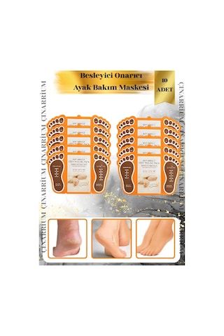 Ayak Peeling Maskesi 10 Lu Soyulma Etkili, Ölü Deri Temizleyici Ve Pürüzsüzleştirici Bakım