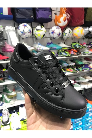 Beyaz Anatomik Taban Yürüyüş Günlük Sneaker Siyah