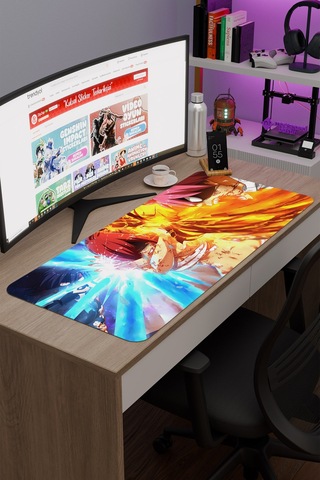 Fairy Tail Anime V3 - 90x40 Xxl Gaming Kauçuk Kaymaz Taban Mouse Pad Fare Altlığı