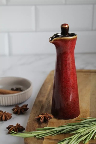 Ulol Brend 120 Ml Kapaklı Seramik Sosluk 202515842 Kırmızı