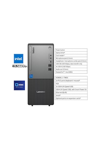 Lenovo ThinkCentre Neo 50t G5 12UD002CTRHMF80 i5-14400 40 GB 512 GB SSD W10P Masaüstü Bilgisayar