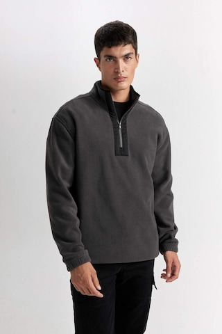 DeFacto Relax Fit Dik Yaka Fermuarlı Polar Sweatshirt D2688AX24AUAR9