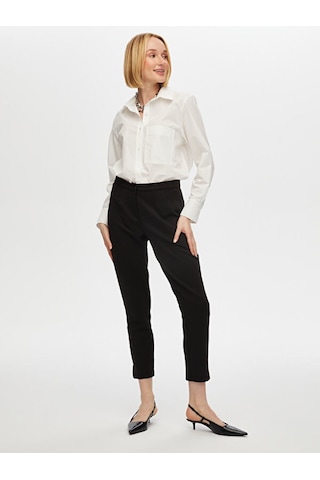 Faik Sönmez Slim Fit Örme Pantolon B00053-1 B00053-110 Siyah