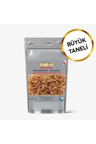 Un Kurtlu Organik Hayvansal Proteinli Üretim Yemi Büyük Taneli 1 Kg
