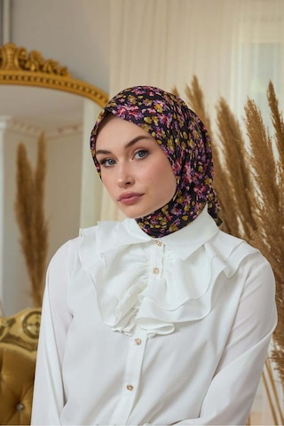 İpekhan Yaz Işıltısı Koleksiyonu Soft Eşarp 1191 - Siyah Orange 07 Siyah Orange