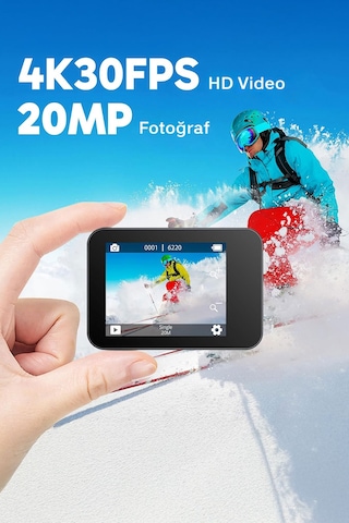 Akaso V50X Native 170° 4K Ultra HD Aksiyon Kamerası