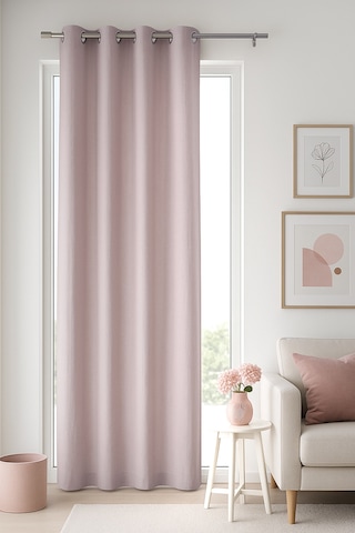 Impulse Halkalı Fon Perde Pudra 140x260 Pudra