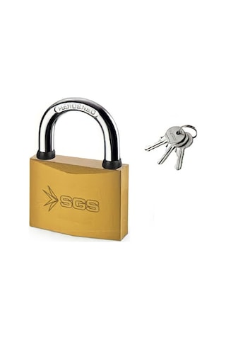 Sgs Asma Kilit Sarı Boyalı 50mm Sgs1344