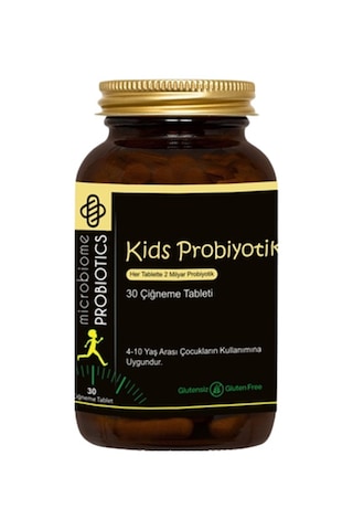 Microbiome Kids Probiyotik ve Vitamin 30 Çiğneme Tableti