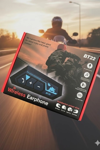 Blackbird Bt-22 Motosiklet Kask Bluetooth Kulaklık & Intercom Seti Kablosuz Müzik Su Geçirmez