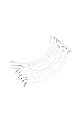 Jeehugo 10'lu Bakır Balık Tutucu Kablosu, Tuzlu Ve Taze Su İçin Uygun, İğne Ve Misina Bağlantısı İle Aşırı Gerilimden Koruma