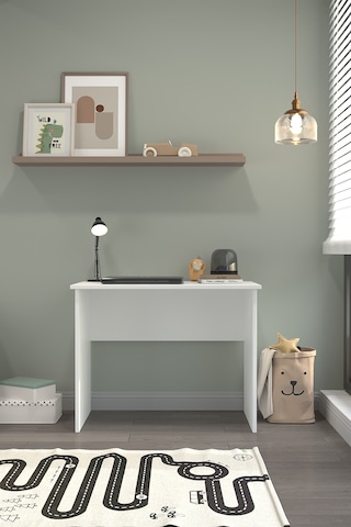 Mono Modern Çalışma Masası 90x60 Cm Bilgisayar Ve Ders Masası Ofis Ve Home Office Masa Beyaz