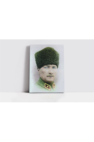 Kalpaklı Atatürk Kanvas Tablo-152121