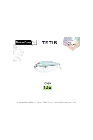 Nanıwaosakashı Tetıs 50mm 4.5g Sınkıng Maket Balık