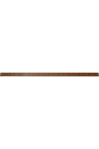 Ahşap Manifatura Cetveli Demirli 1 Metre (100cm)