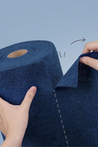 Çok Amaçlı Rulo Mikrofiber Temizlik Bezi 30x30 75 Yapraklı Lacivert Lacivert