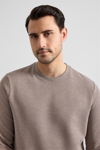 Süvari Koyu Kahve Regular Düz Bisiklet Yaka Sweatshirt Sw2013700035-kh9 Koyu Kahverengi