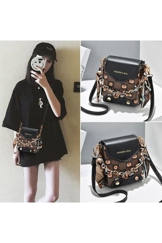 Tongxida Yeni Yabancı Telefonu Stil Moda Kadın Çapraz Çanta Bosphorusboutique Kahverengi Kahverengi