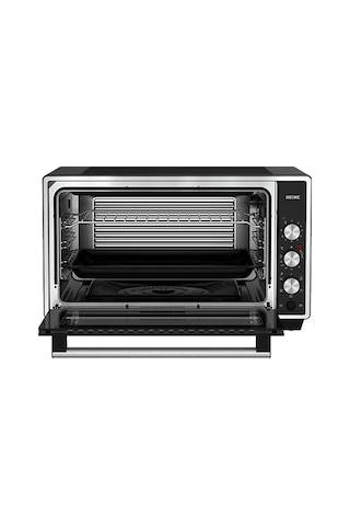 Koenic KMO 509026 50 L 1400 W 6 Fonksiyonlu Dikey Piliç Çevirmeli Buhar Destekli Pişirmeli Izgara Fonksiyonlu Mini Fırın