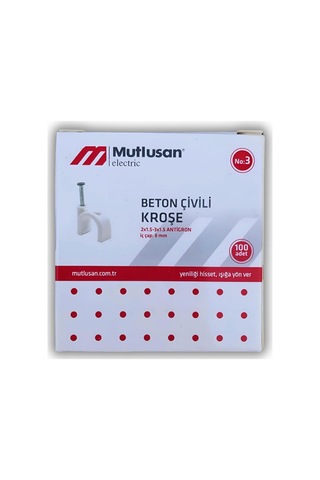 Mutlusan Çivili Kroşe 3 No 100 Lü Paket
