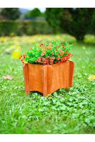 Mandu Ahşap Balkon Saksı Çiçeklik