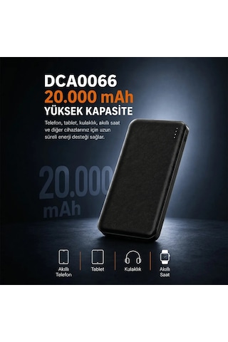 Dexim Tb20 20000 Mah Hızlı Şarj Powerbank Çok Renkli