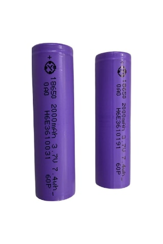18650 3.7 Volt 2000 Mah 10c Lion Pil 1 Adet 18650 3.7 Volt 2000 Mah 10c Lion Pil 1 Adet