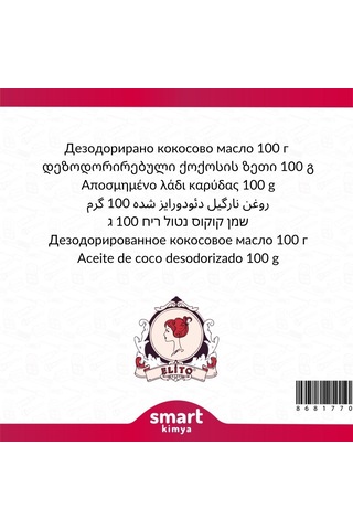 Elito Deodorize Hindistan Cevizi Yağı 100 G