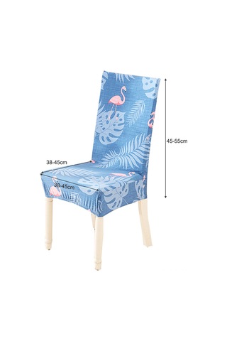 Monyee Polyester Süt İpek Fırınlama Sandalye Kılıfı, 38-45cm Genişlik, 45-55cm Arka Yükseklik, 3 Seçenekli Mavi