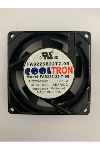 Cooltron 220v 92x92x25mm 55ma 18w 2650rpm Cooltron 220v 92x92x25mm 55ma 18w 2650rpm