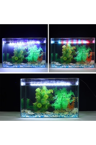 Maiyame Akvaryum Led Aydınlatma Beyaz Işık - 58cm Avrupa Standartı Parlak Ve Güvenli Akvaryum Peyzajı Için Beyaz