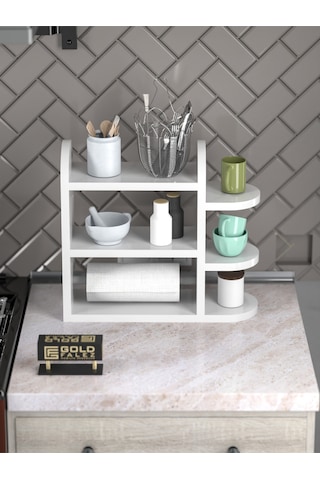 Tv Sehpası Tv Ünitesi Beyaz Gümüş 160 Cm Saraylı 5063 Çok Renkli