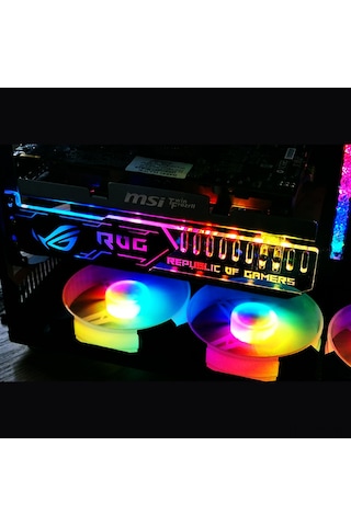 Shineyee Rgb Ekran Kartı Destek Standı - 5v Rgb Aydınlatmalı, 4pin Güç Bağlantılı