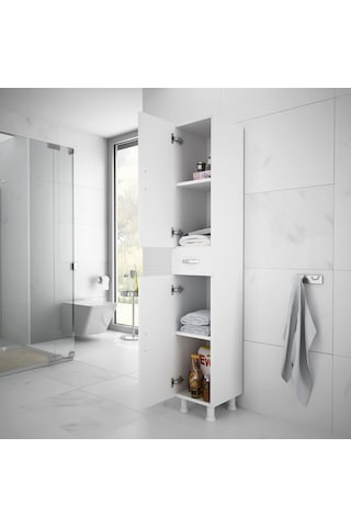 Alesta Life 2 Kapaklı Çekmeceli Dolap Beyaz