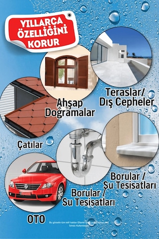 Vodaseal Leak Fix Şeffaf Kauçuk Kaplama Sprey 200 Ml Sızdırmaz Kaplama, Suya Dayanıklı,