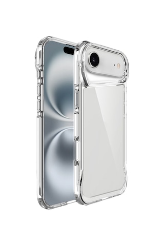 Techaks Apple Uyumlu iPhone 17 Air Kılıf Zore T-max Kapak - Şeffaf Şeffaf