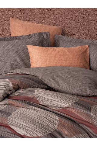 Cotton Box Modern Çift Kişilik Nevresim Takımı Fluss Tarçın