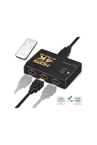 Gplus Ifswr-302 Hdmi 3 Port Giriş 1 Port Çıkış Kumandalı Switch
