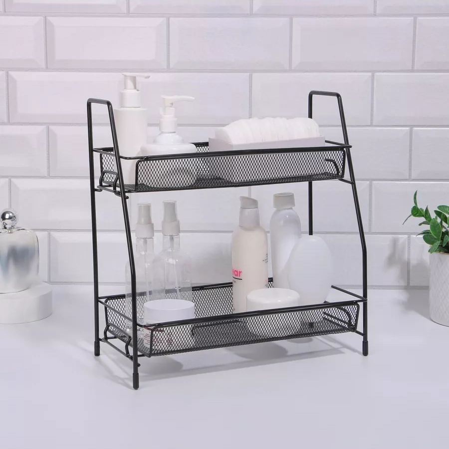 Queen Fair Çift Katmanlı Organizer 175007524 Siyah